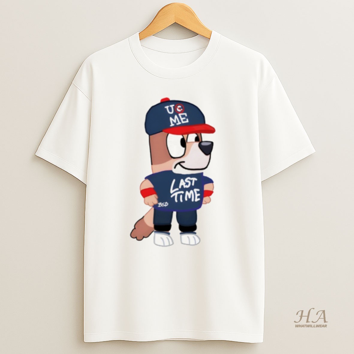 Official Bluey John Cena Last Time Ucme T Shirt
