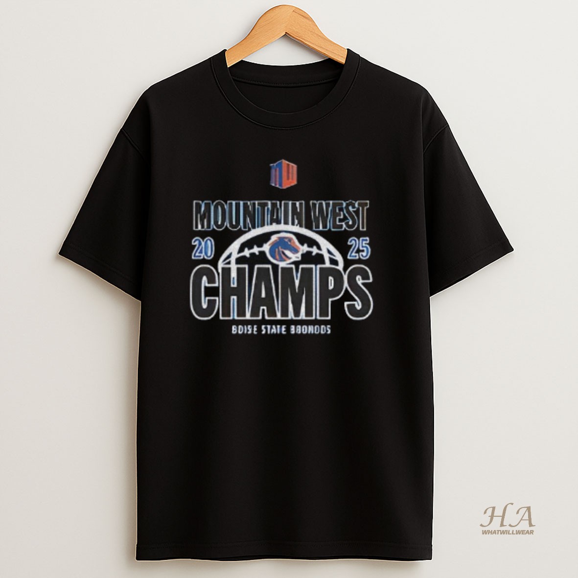 Official Boise State Broncos 2025 Mountain West Champions Locker Room T Shirt