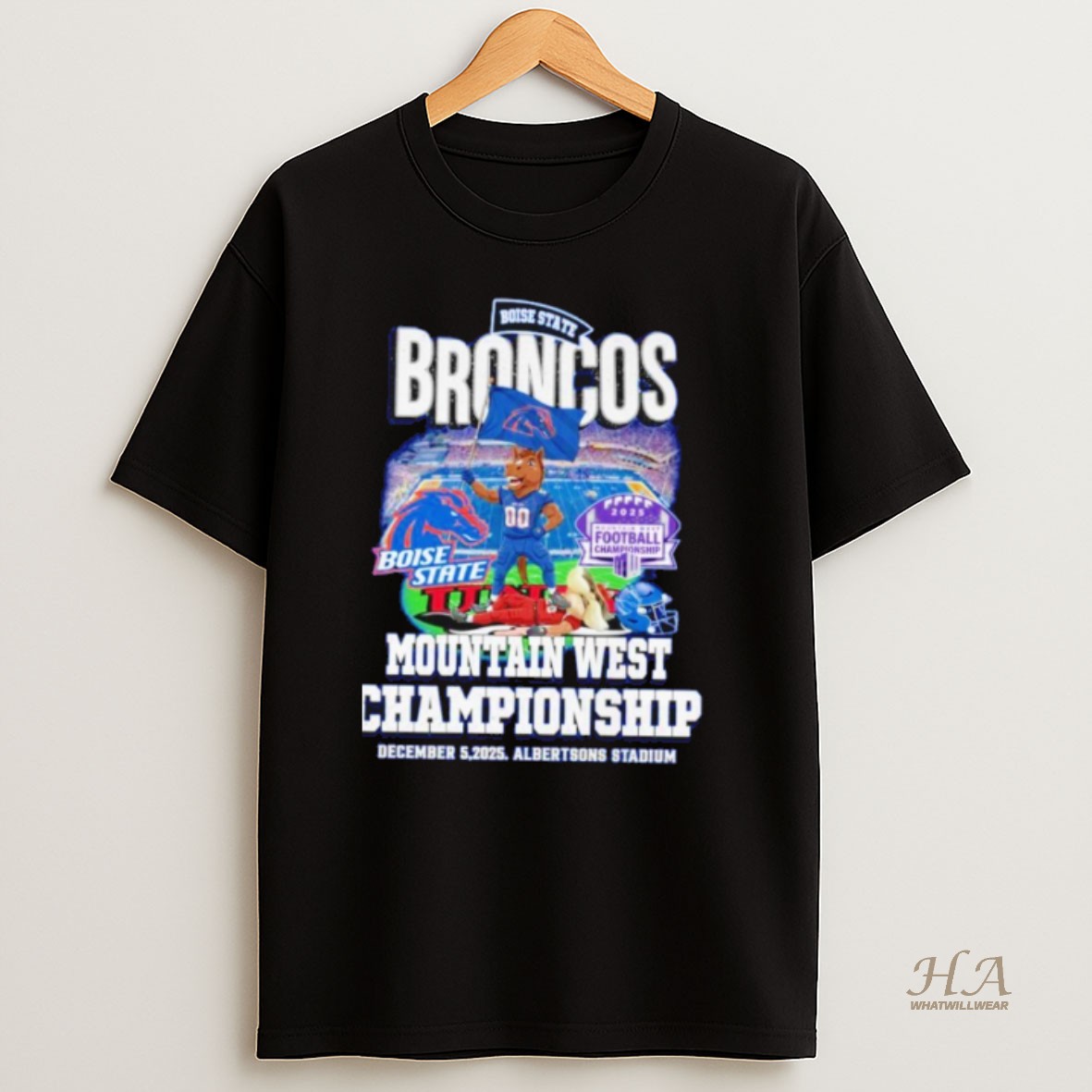 Official Boise State Broncos Mountain West Conference Championship 2025 Beat Unlv T Shirt