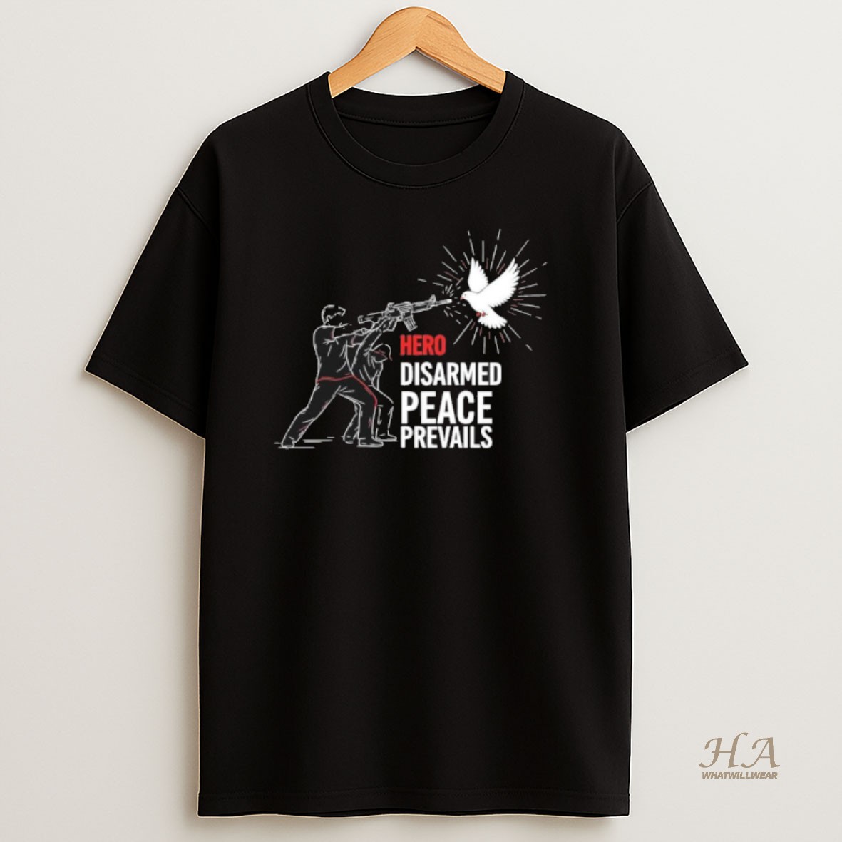 Official Bondi Beach Shooters Hero Disarmed Peace Prevails T Shirt