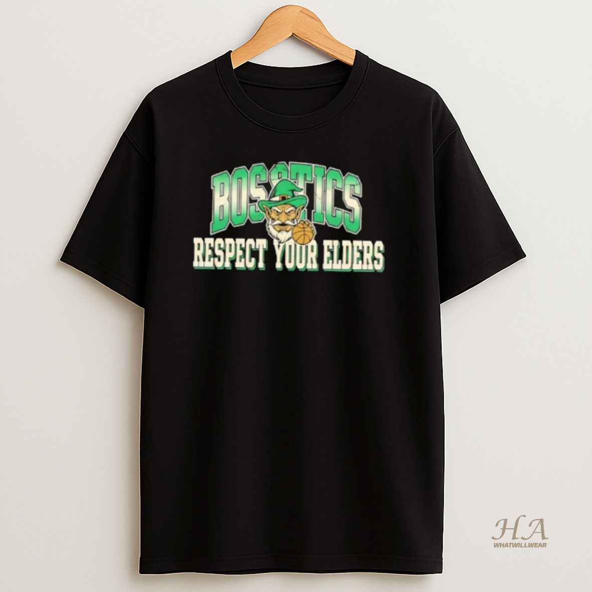 Official Boston Celtics Respect Your Elders T Shirt