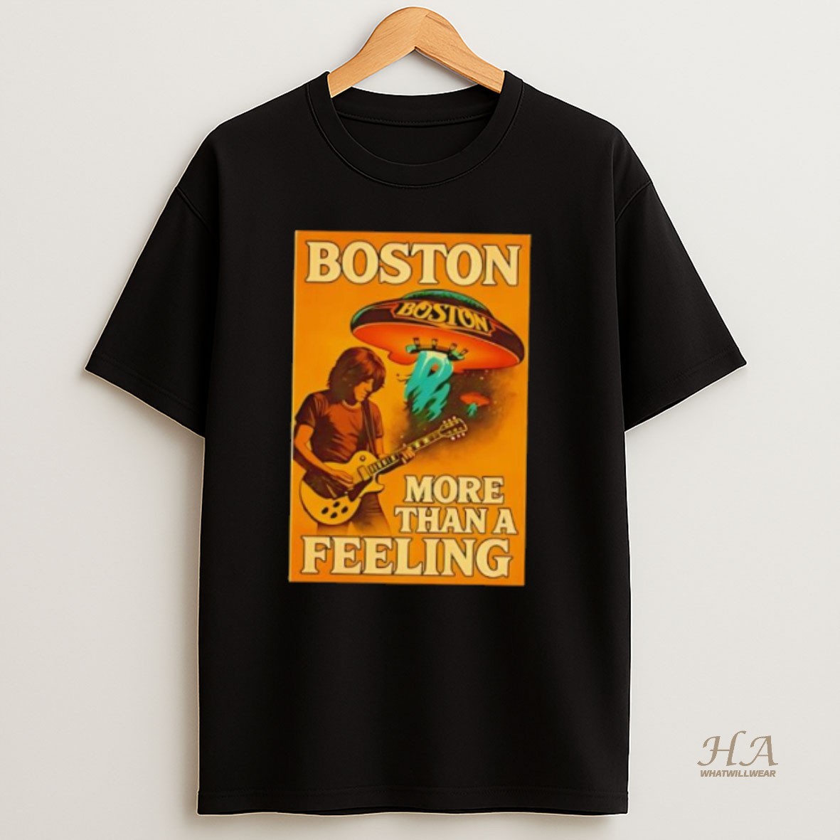 Official Boston More Than A Feeling Photo Retro Band T Shirt