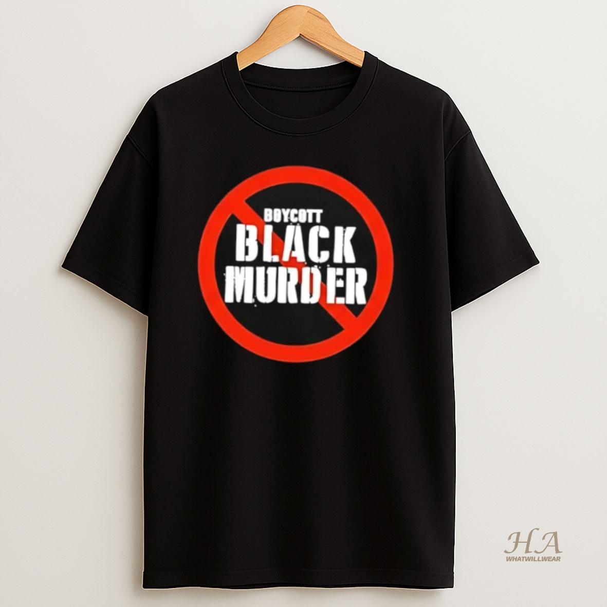 Official Boycott Black Murder Prohibition Sign Shirt