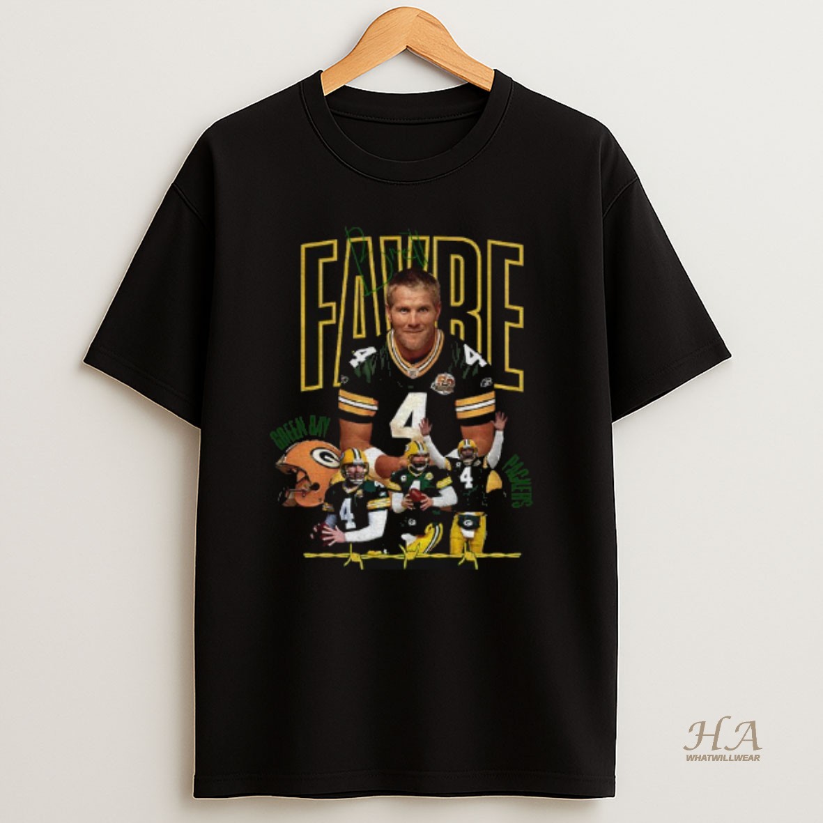 Official Brett Favre Green Bay Packers Football Nfl 2025 Graphic T Shirt