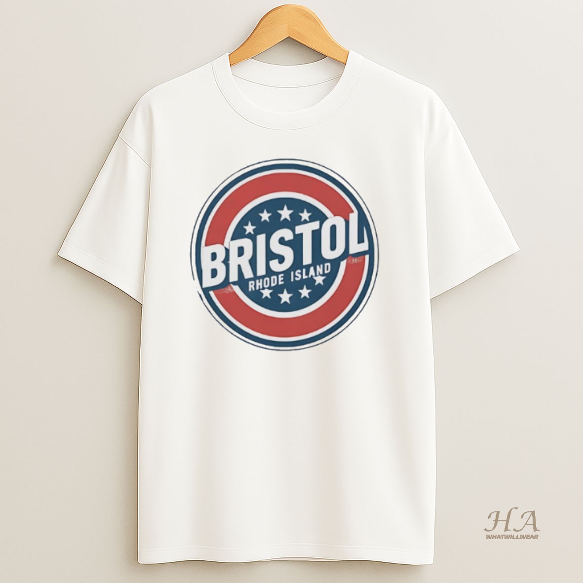 Official Bristol Rhode Island Logo T Shirt
