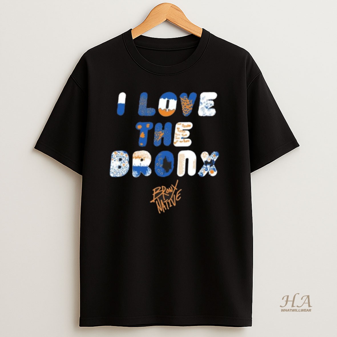 Official Bronx Native I Love The Bronx Washed T Shirt
