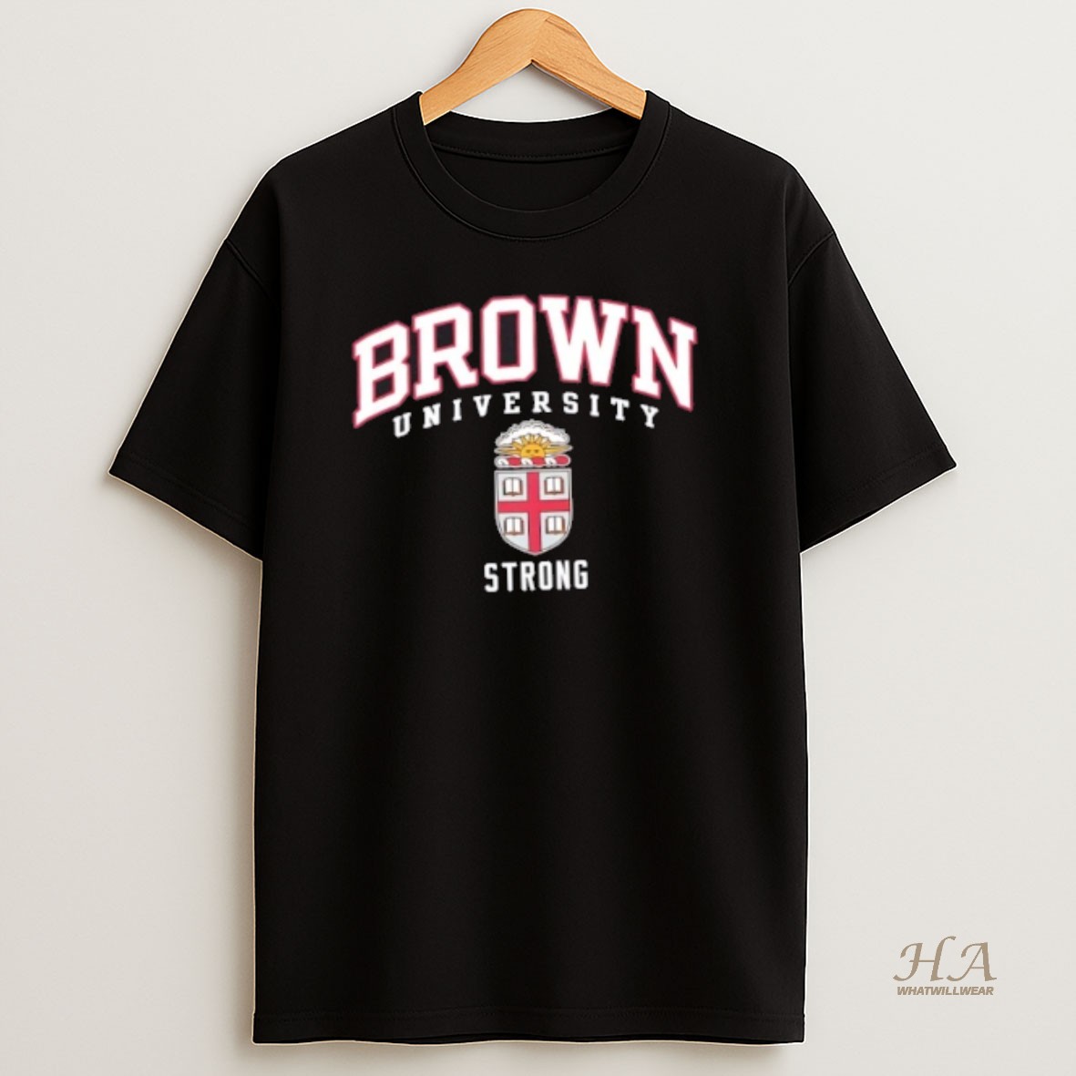 Official Brown University Strong Logo T Shirt