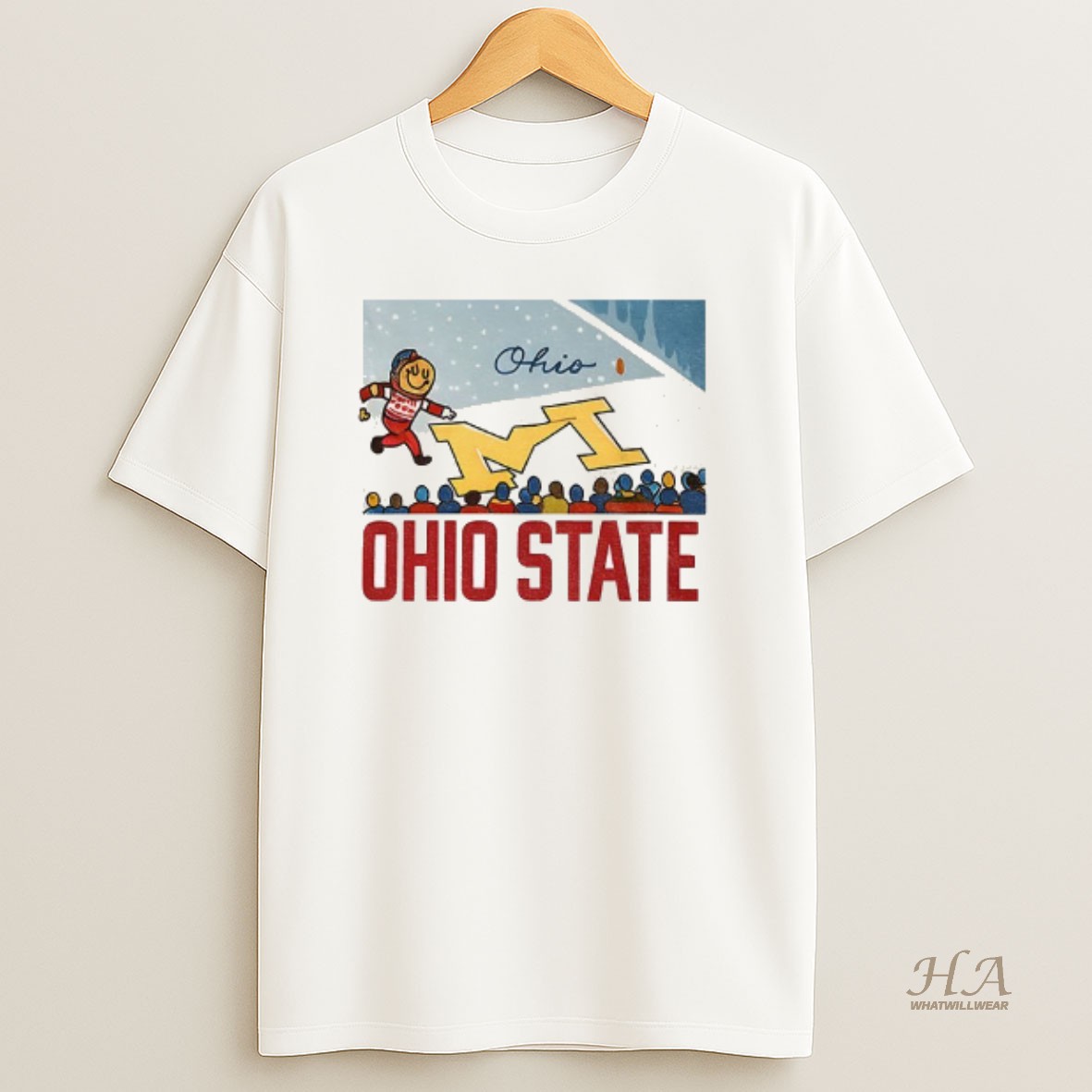Official Brutus Ohio State Snow Fan Football Funny Art T Shirt