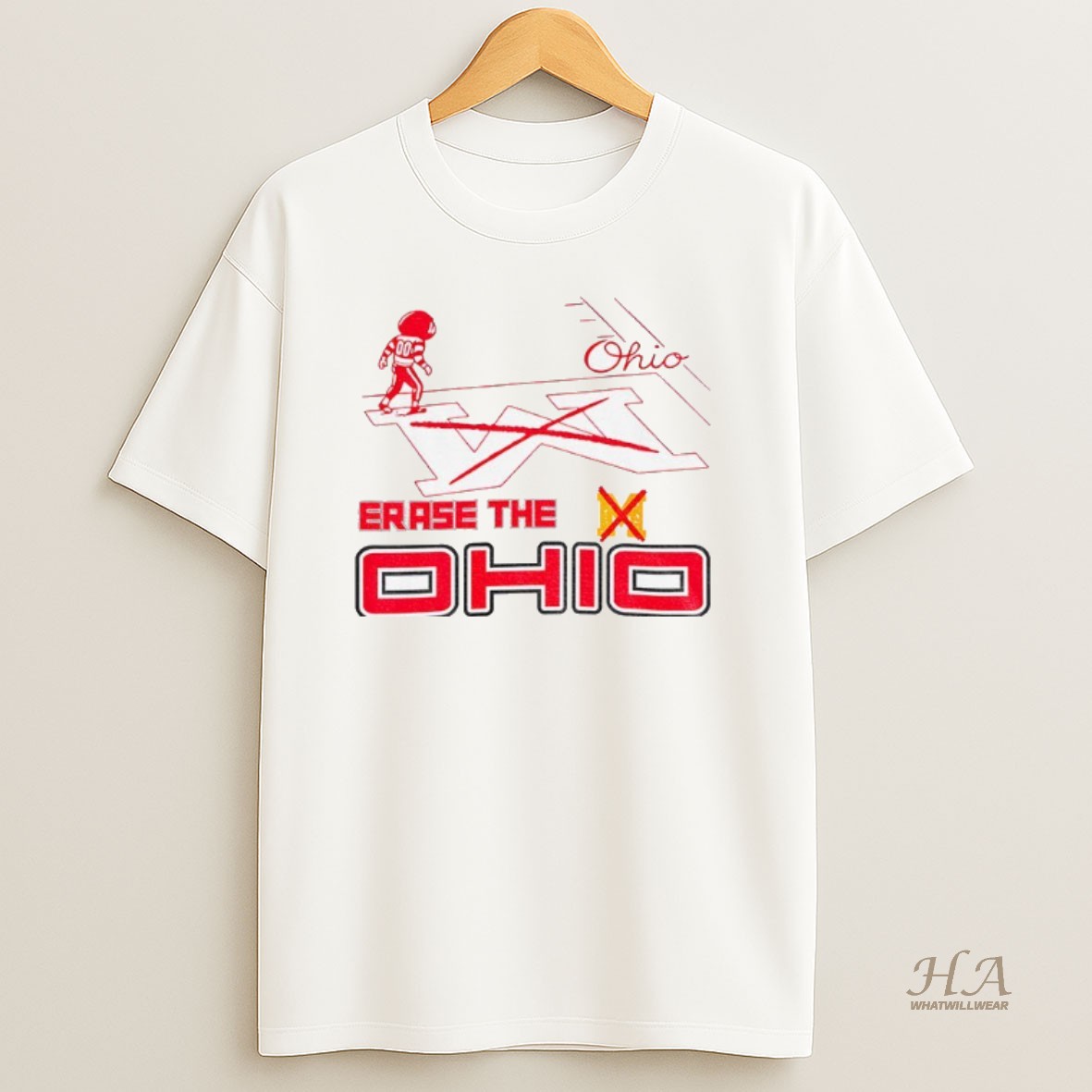 Official Brutus Snow Ohio State Buckeyes Erase The M Michigan Game Day Shirt