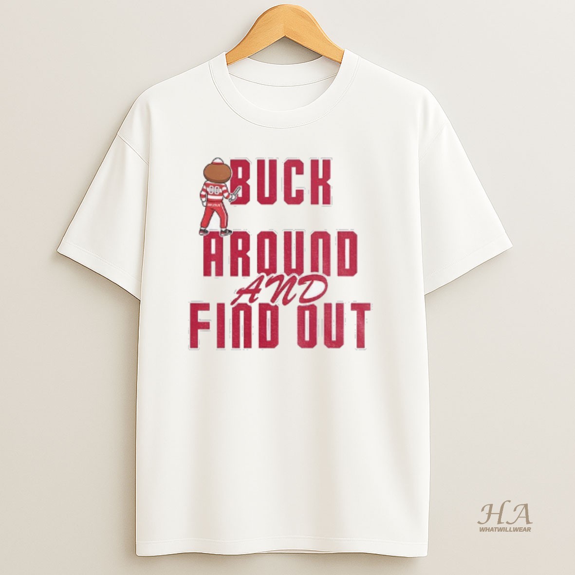 Official Buck Around And Find Out Buckeyes Brutus Mascot Ohio T Shirt