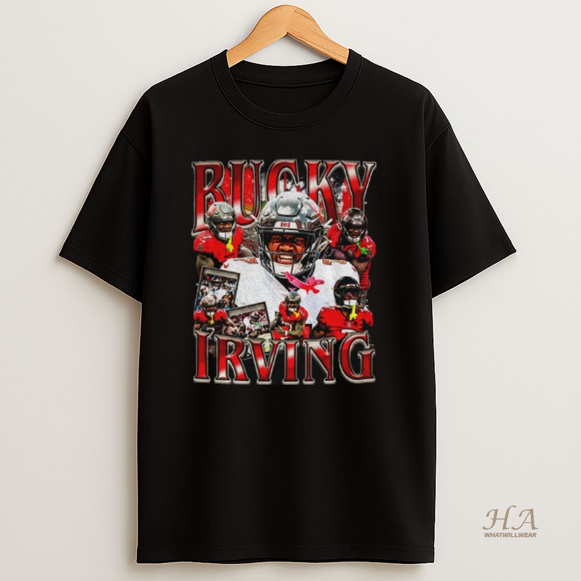 Official Bucky Irving Tampa Bay Buccaneers Football Nfl Graphic 2025 T Shirt