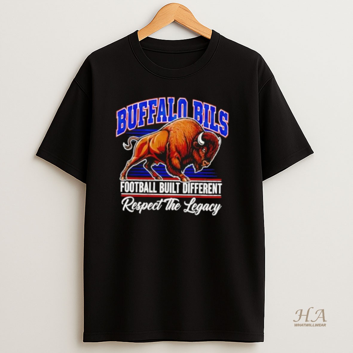 Official Buffalo Bills Football Built Different Respect The Legacy T Shirt