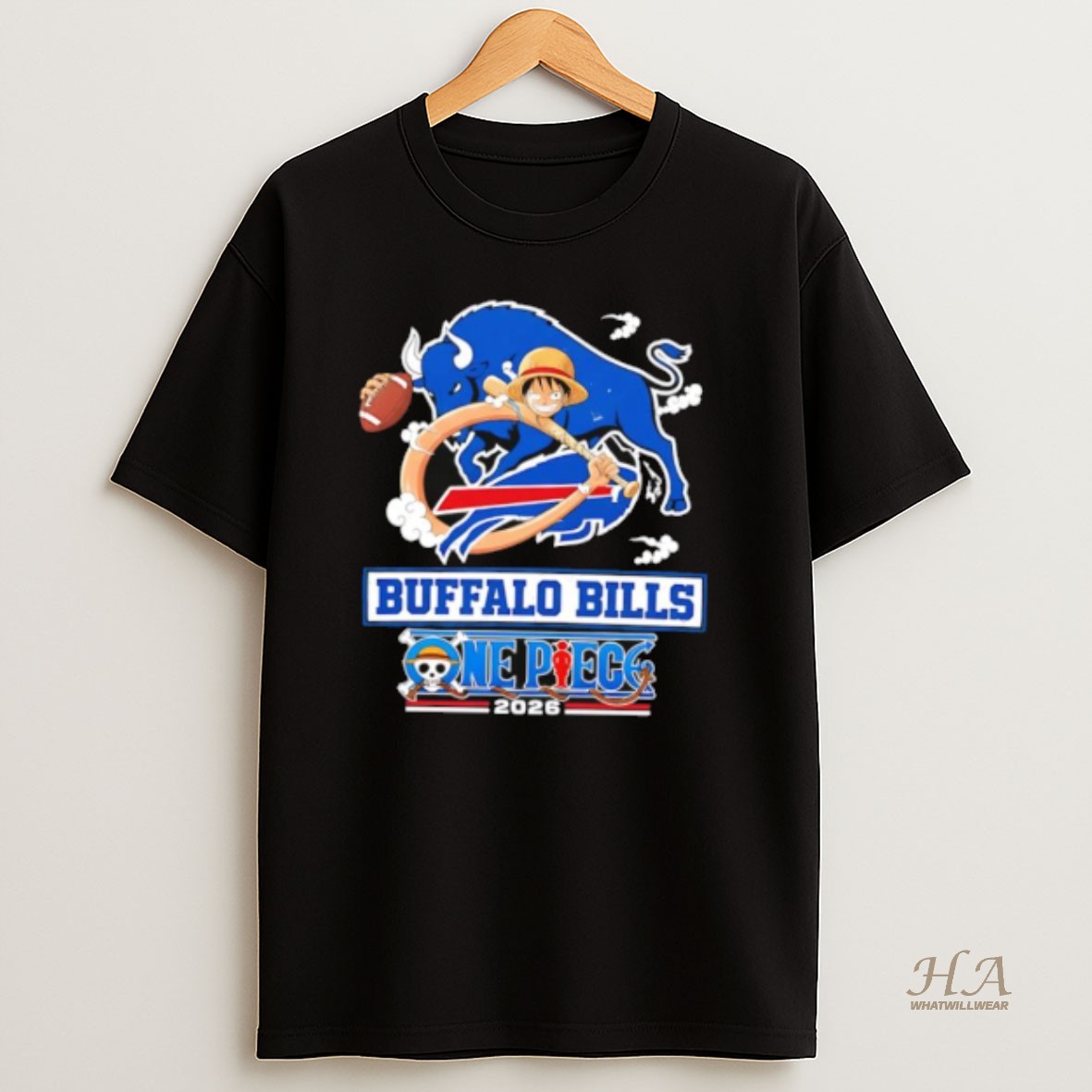 Official Buffalo Bills One Piece 2026 Luffy T Shirt