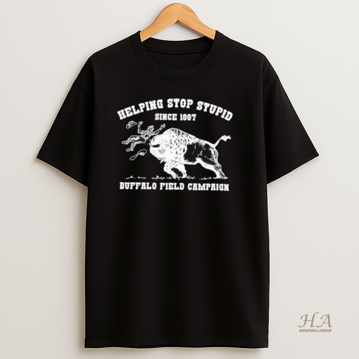 Official Buffalo Field Campaign Helping Stop Stupid Since 1977 T Shirt