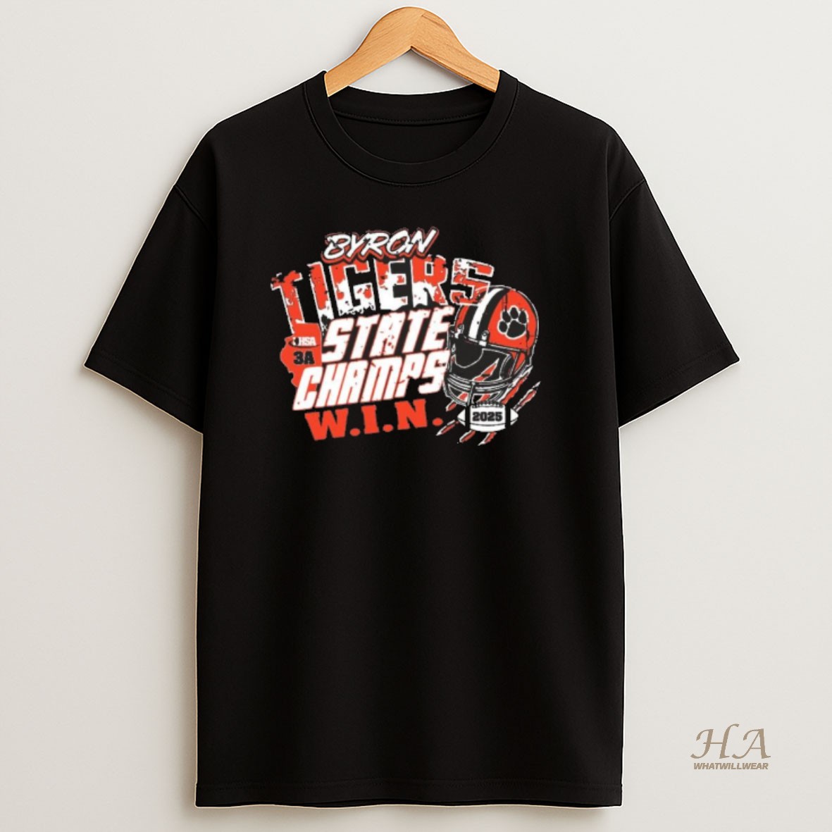 Official Byron Tigers State Champs Win 2025 T Shirt