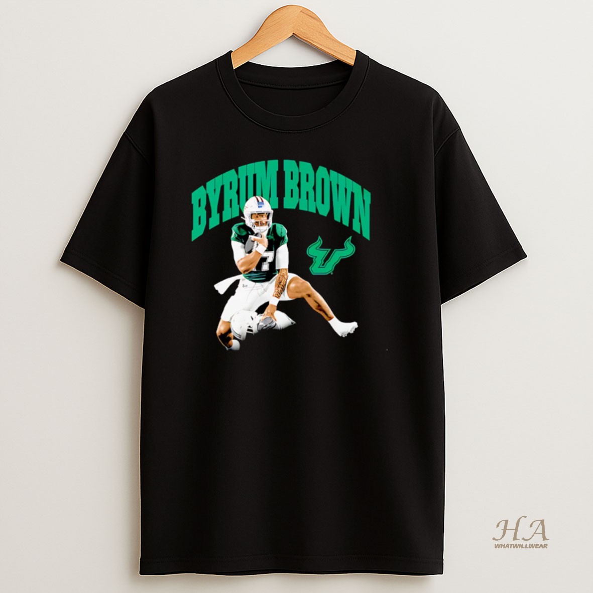 Official Byrum Brown South Florida Bulls Hurdle Drop Christmas Shirt