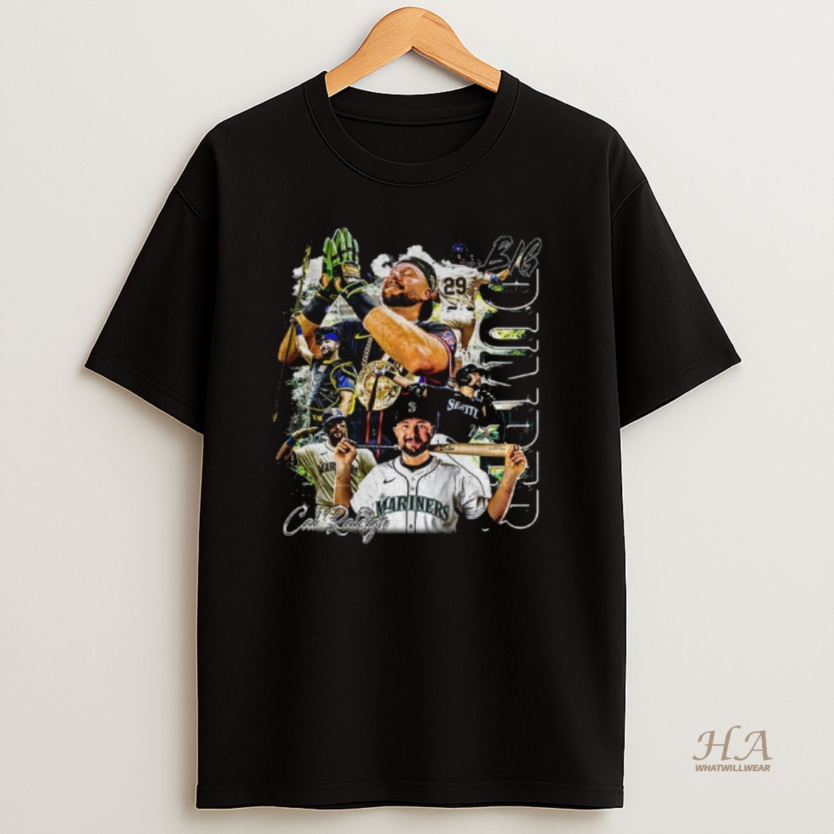 Official Cal Raleigh Seattle Mariners Mlb Baseball Graphic T Shirt