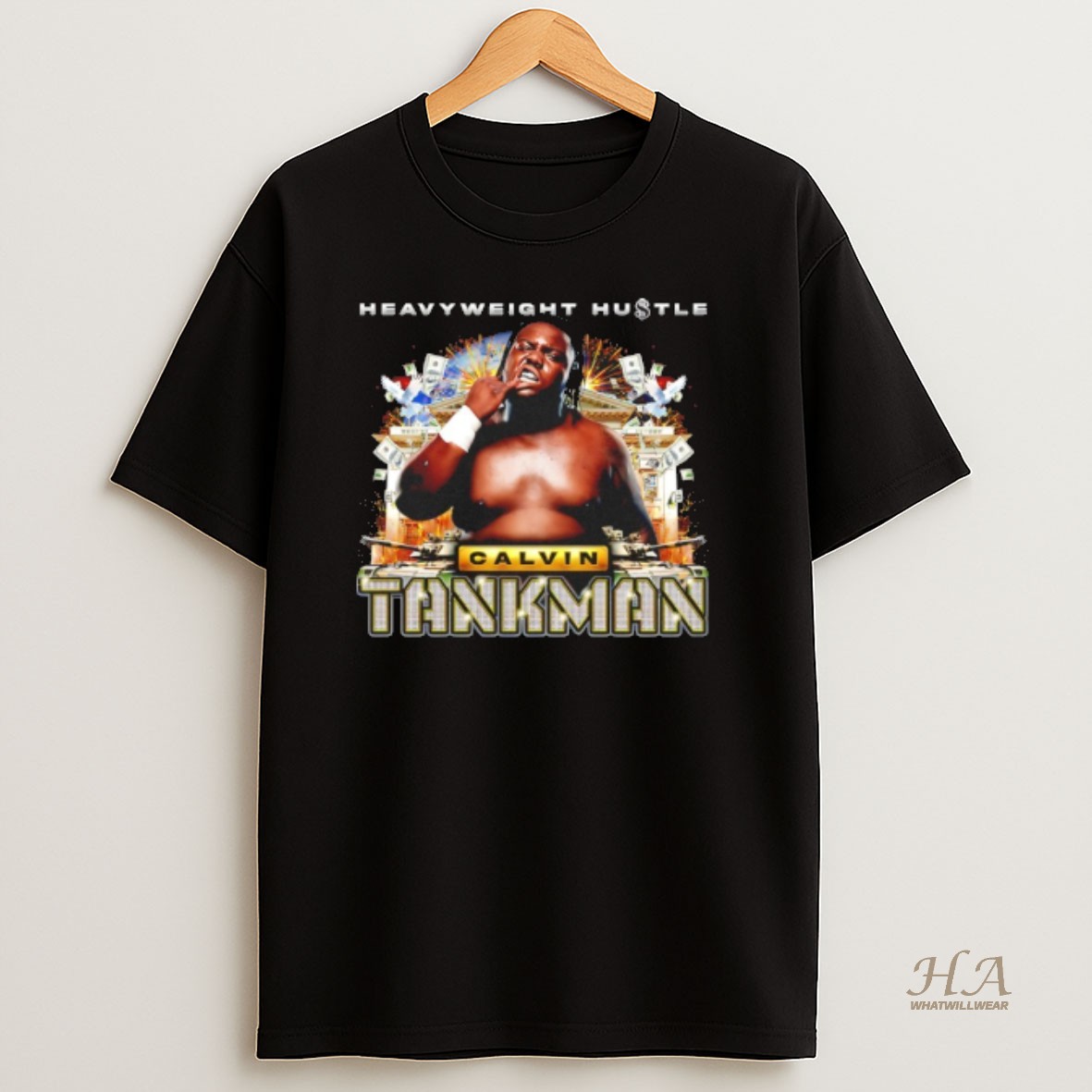 Official Calvin Tankman Heavyweight Hustle 90s Hip Hop T Shirt