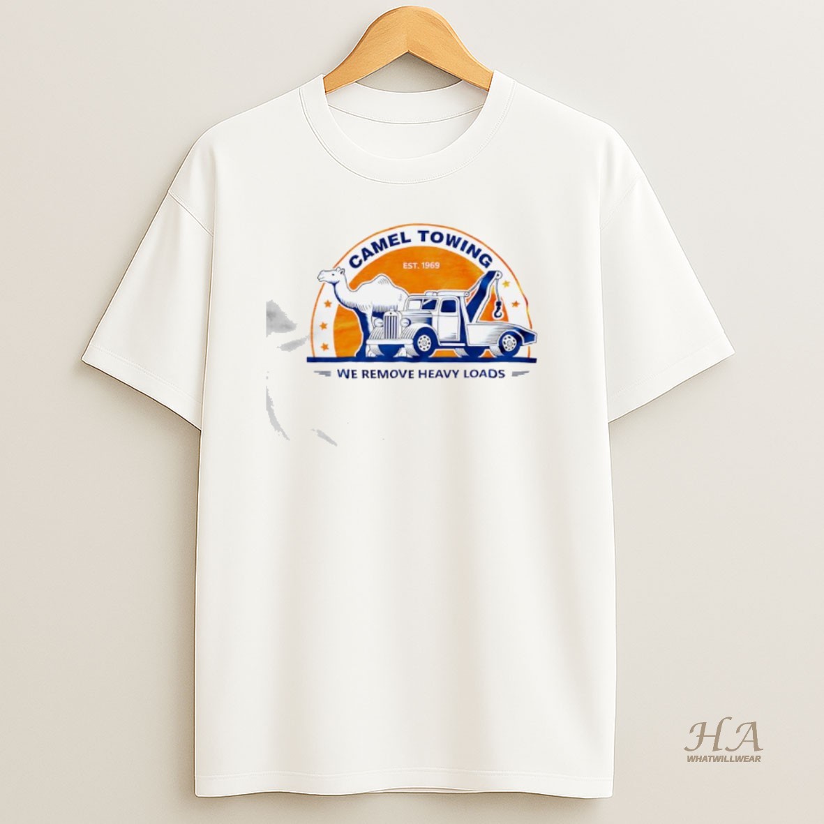 Official Camel Towing Est 1969 We Remove Heavy Loads T Shirt