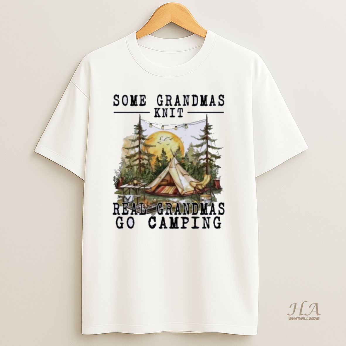 Official Camping Some Grandmas Knit Real Grandmas T Shirt