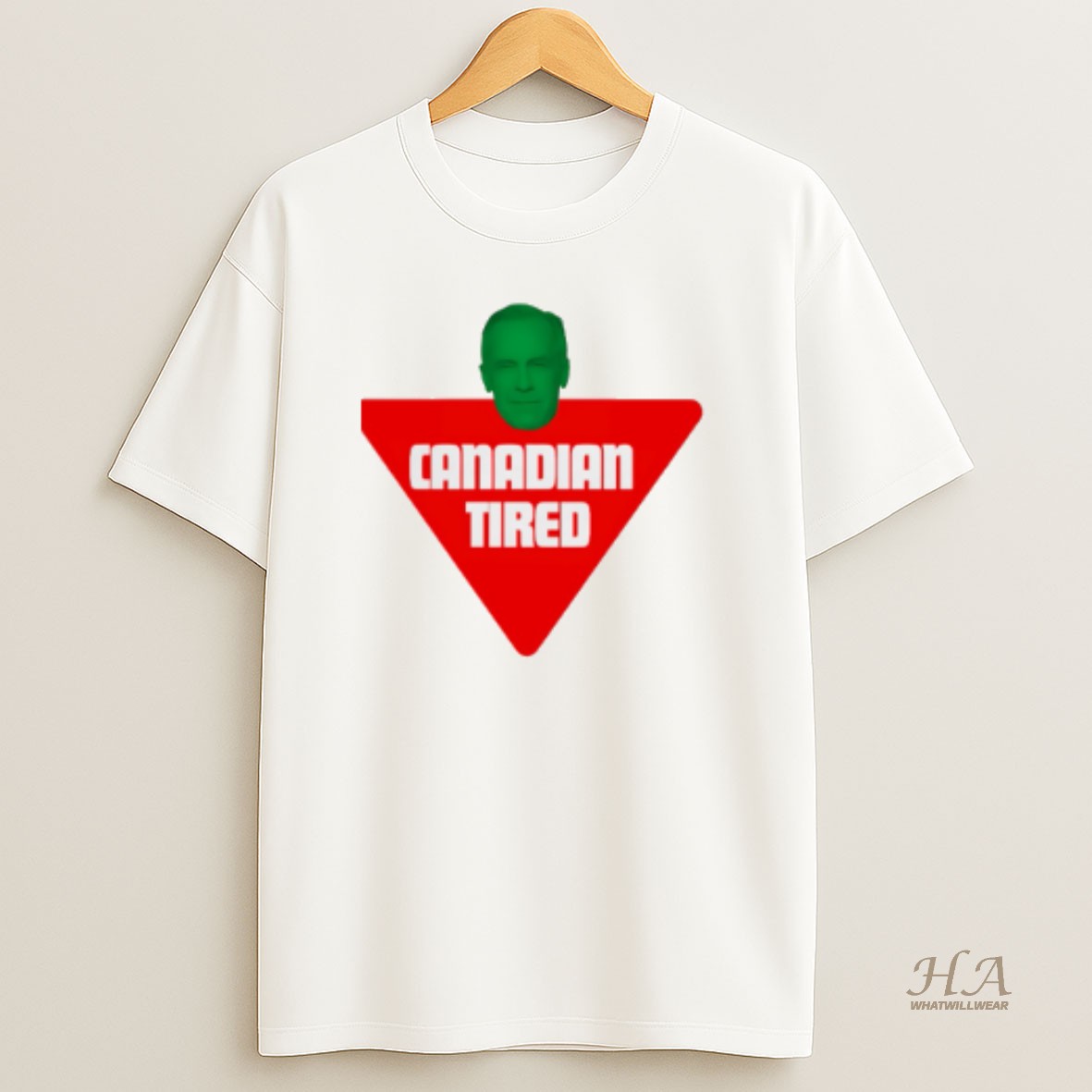 Official Canadian Tired Political Satire Big Head T Shirt