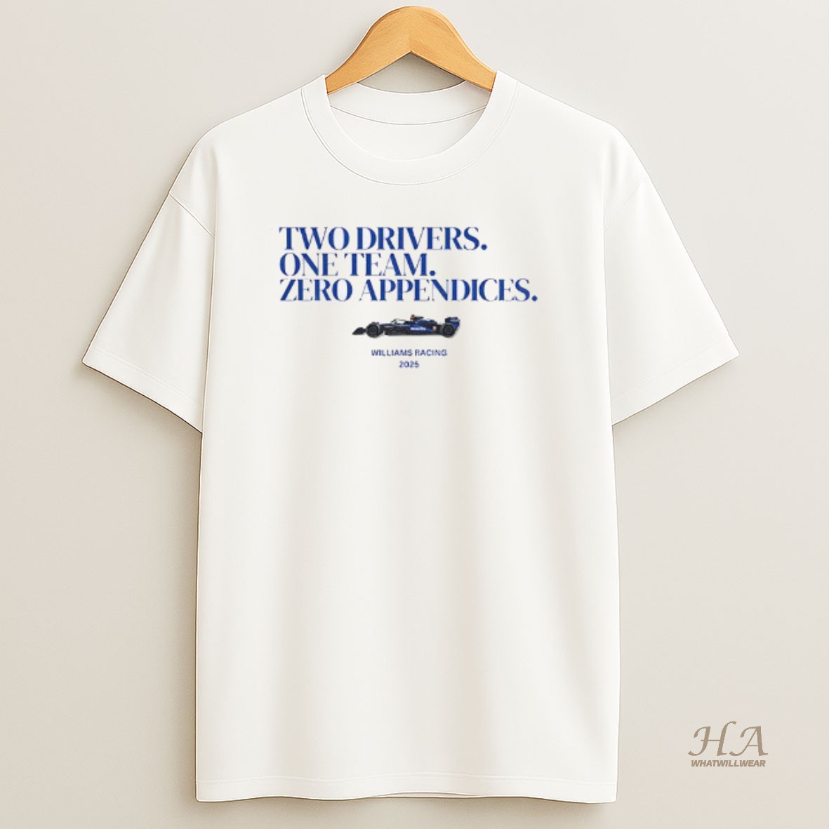Official Carlos Sainz Formula One Racing Two Drivers One Team Zero Appendices Williams Racing T Shirt