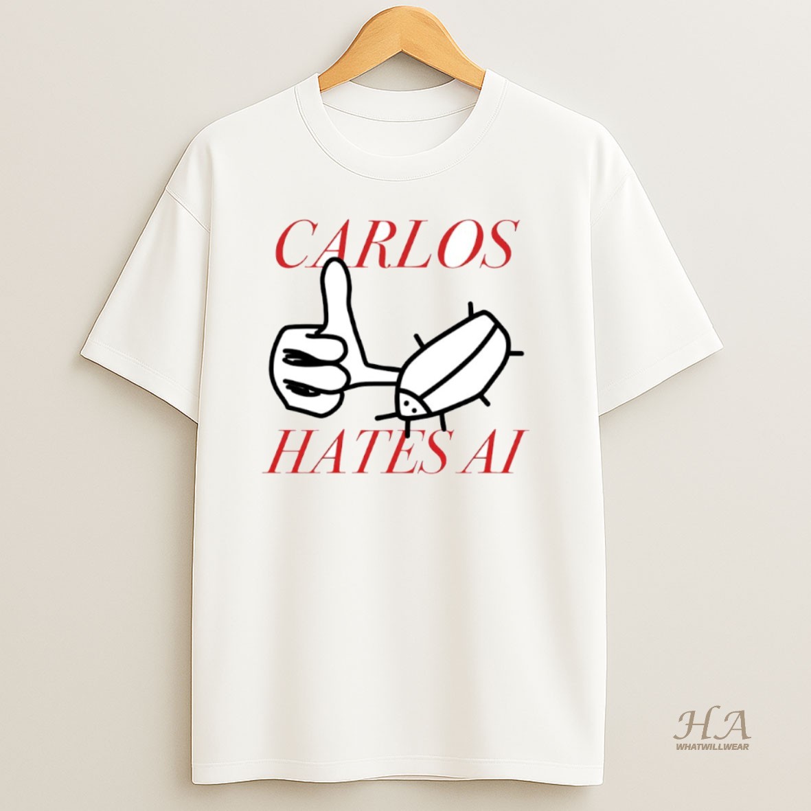 Official Carlos Hates Ai Circle T Shirt