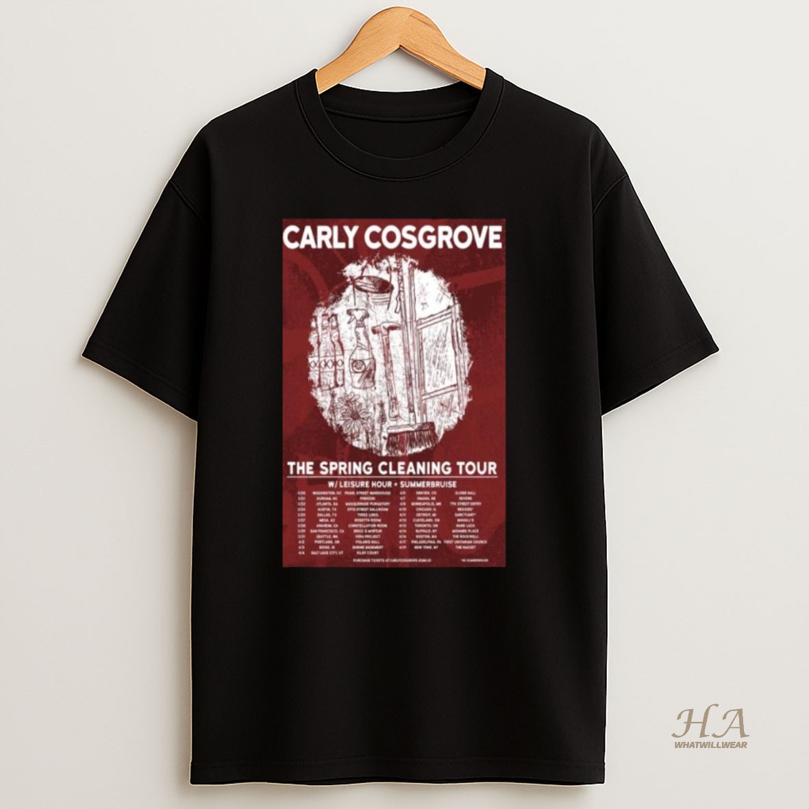 Official Carly Cosgrove The Spring Cleaning Tour 2026 Long Sleve Shirt