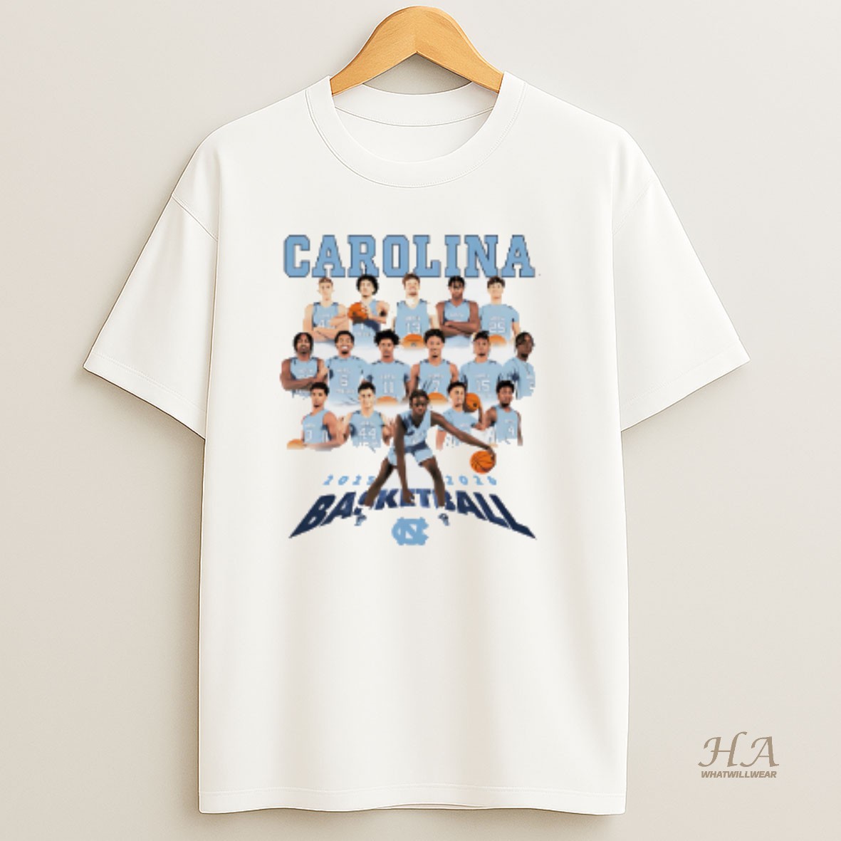 Official Carolina Basketball Unc Mbb 2025 2026 Graphic T Shirt