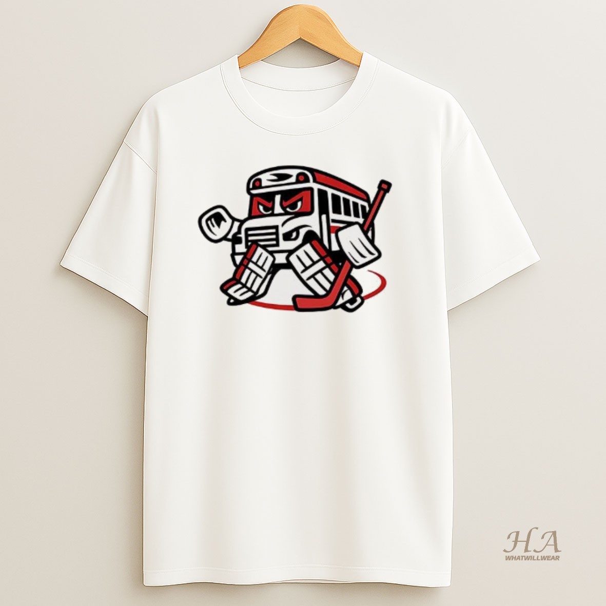 Official Carolina Hurricanes Bus In Net T Shirt