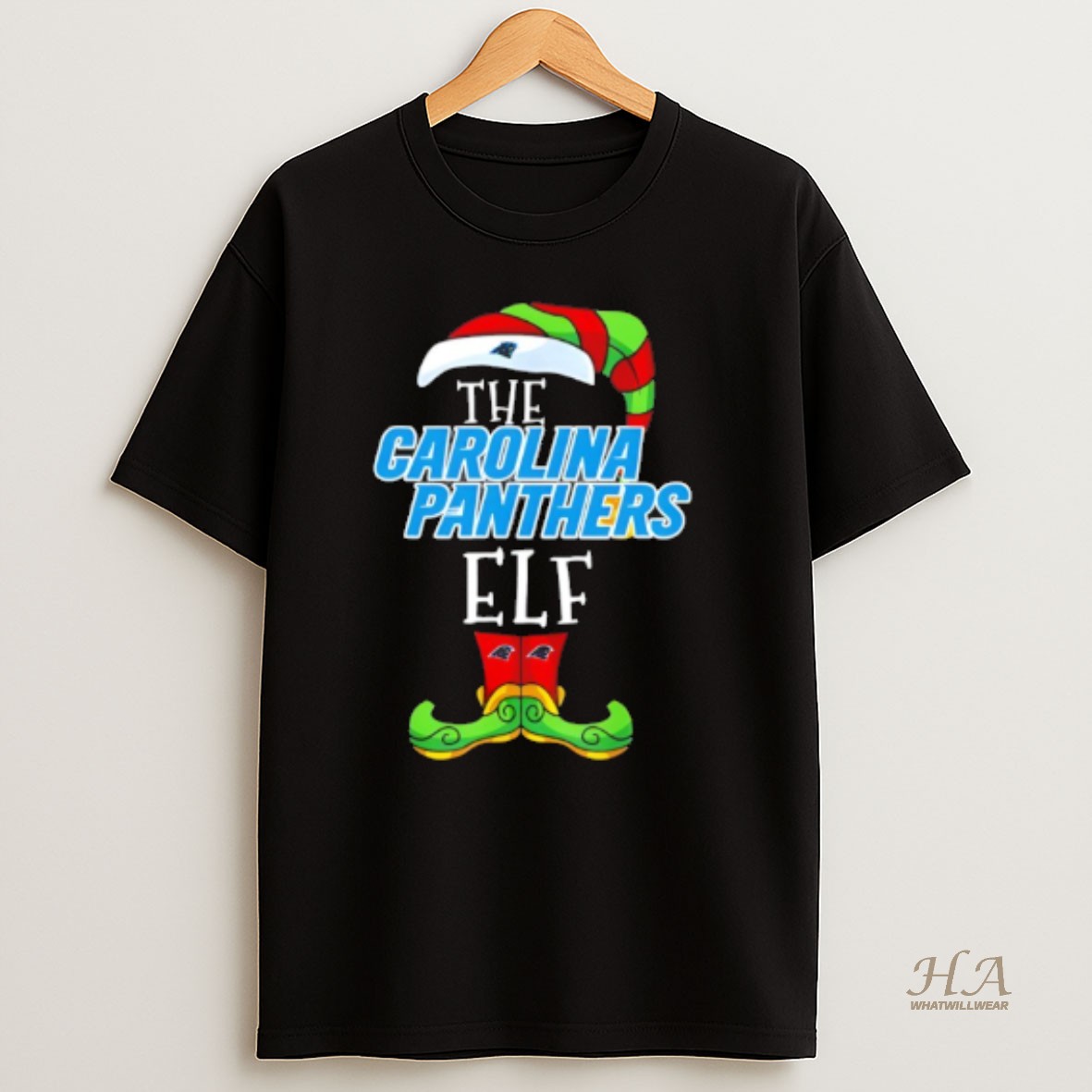 Official Carolina Panthers Christmas Elf T Shirt