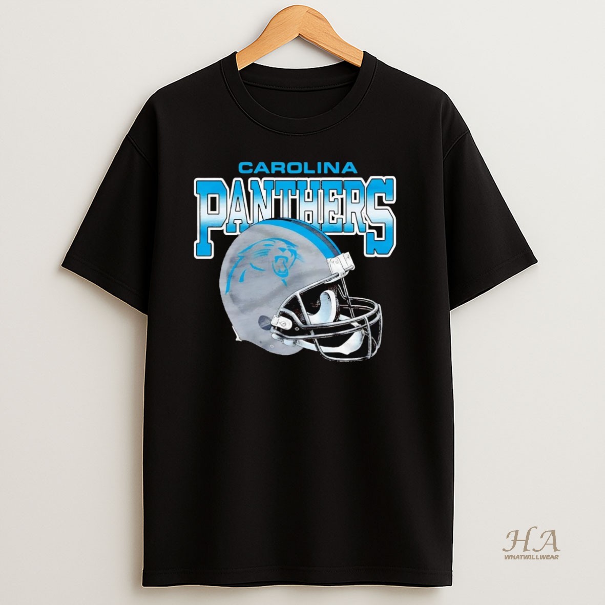 Official Carolina Panthers Gradient Helmet Shirt