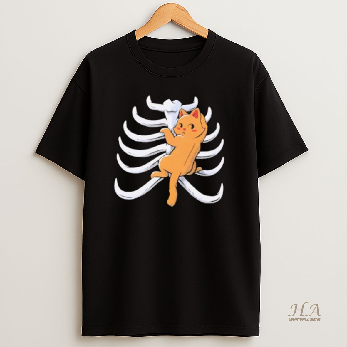 Official Cat Climbing Rib Cage T Shirt