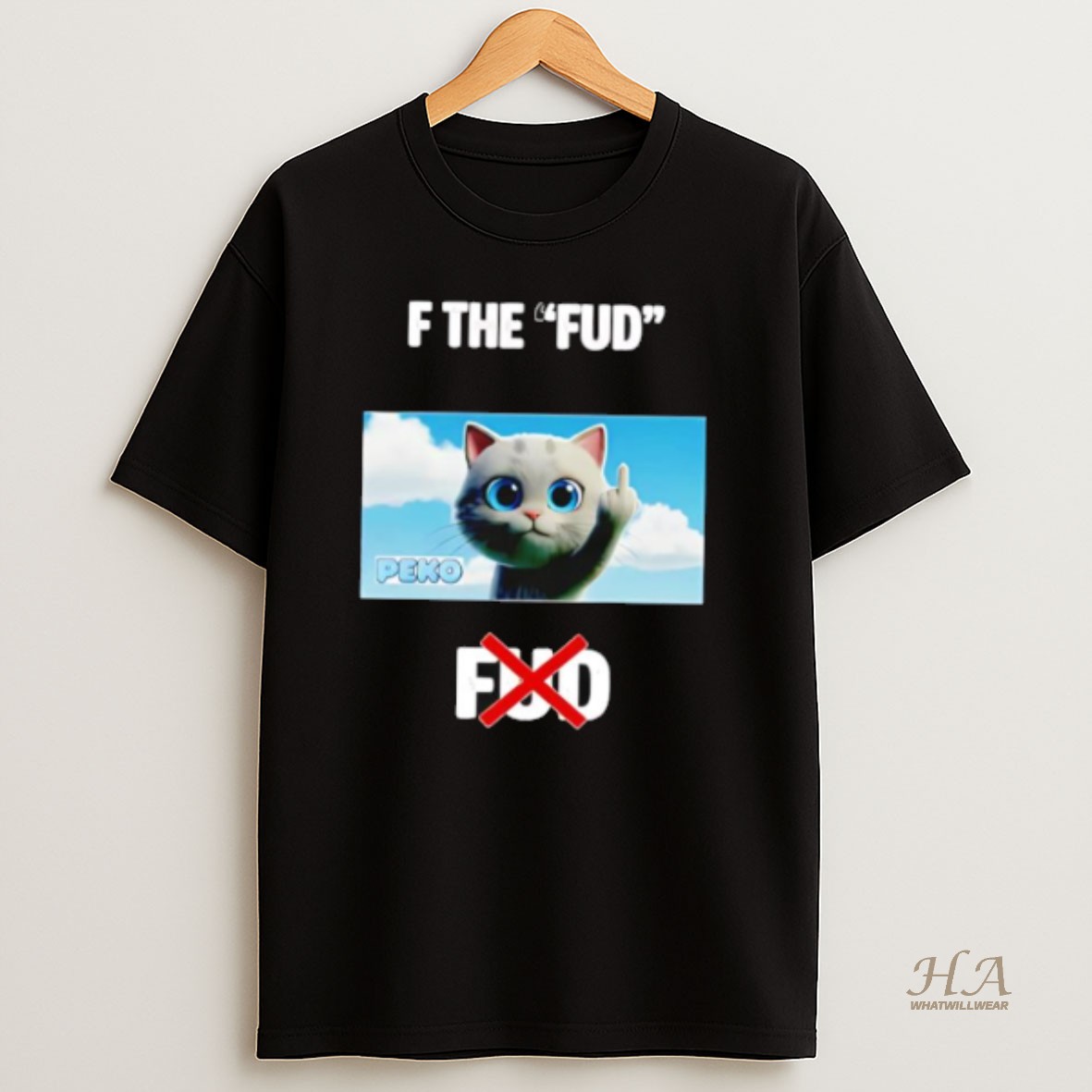 Official Cat Peko F The Fud T Shirt