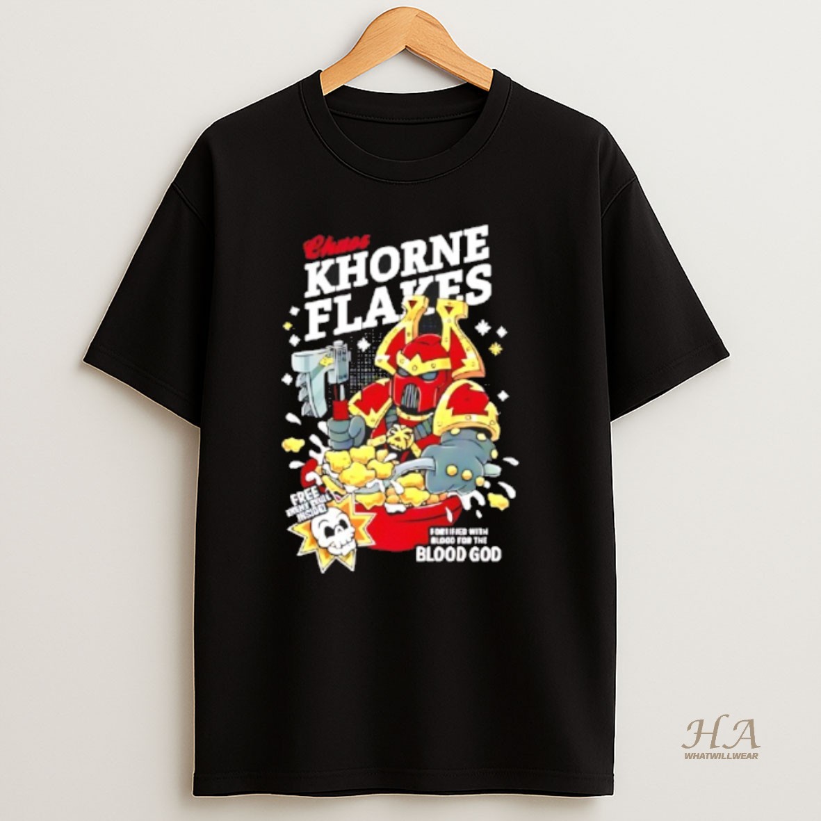 Official Chaos Khorne Flakes Fortified With Blood For The Blood God Shirt