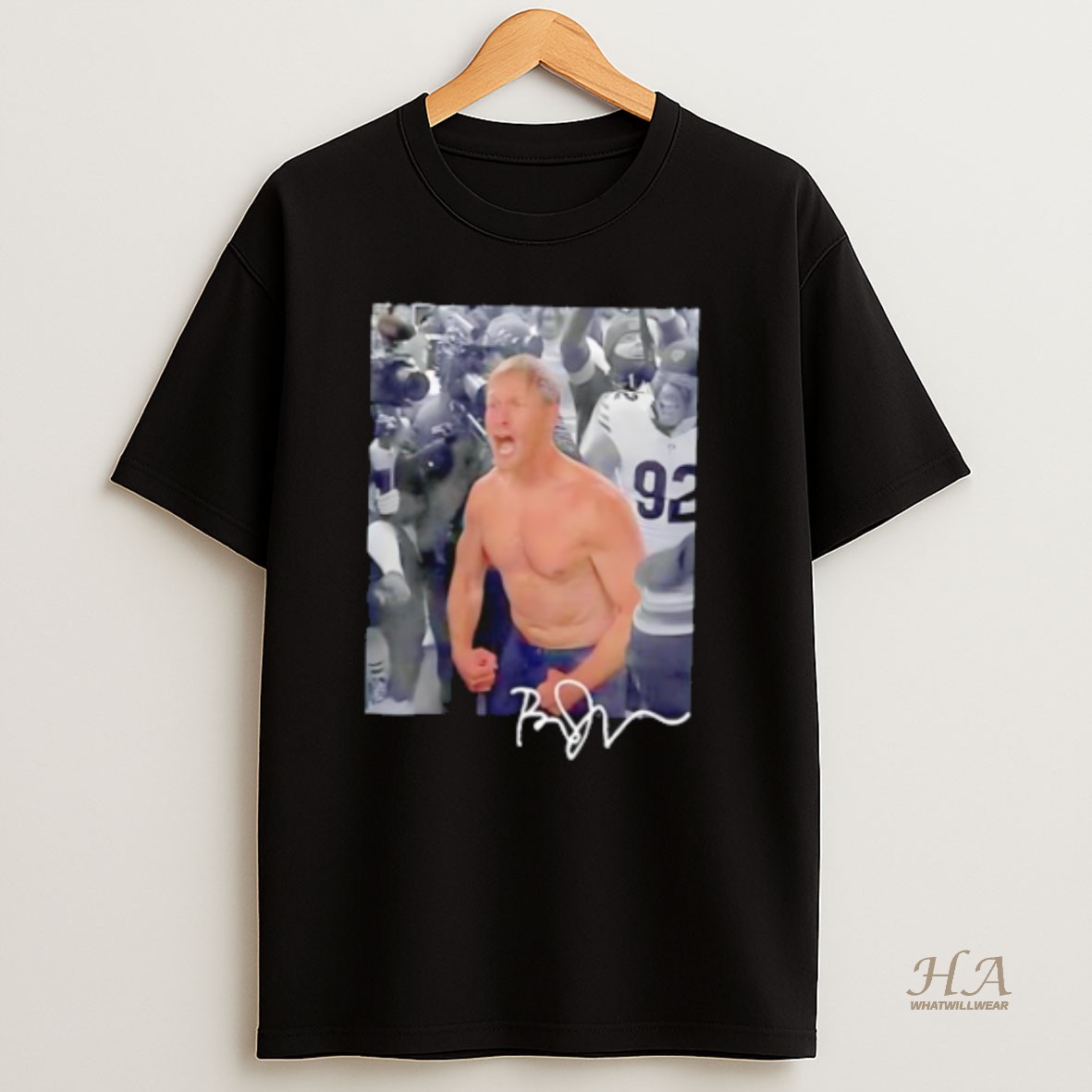 Official Chicago Bears Ben Johnson Celebration Football Meme Game Day T Shirt