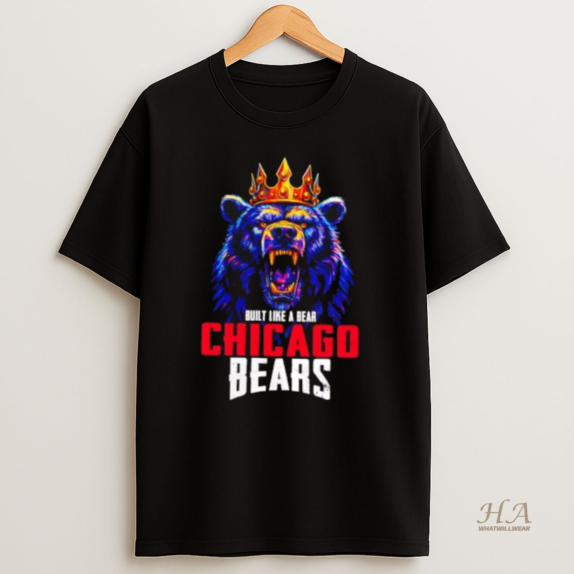 Official Chicago Bears Built Like A Bear T Shirt