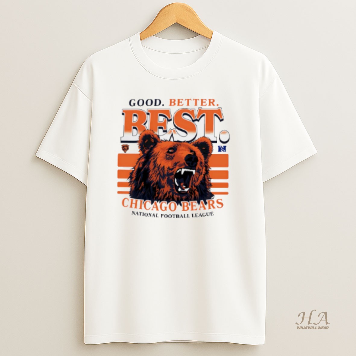 Official Chicago Bears Good Better Best Regional Mascot T Shirt