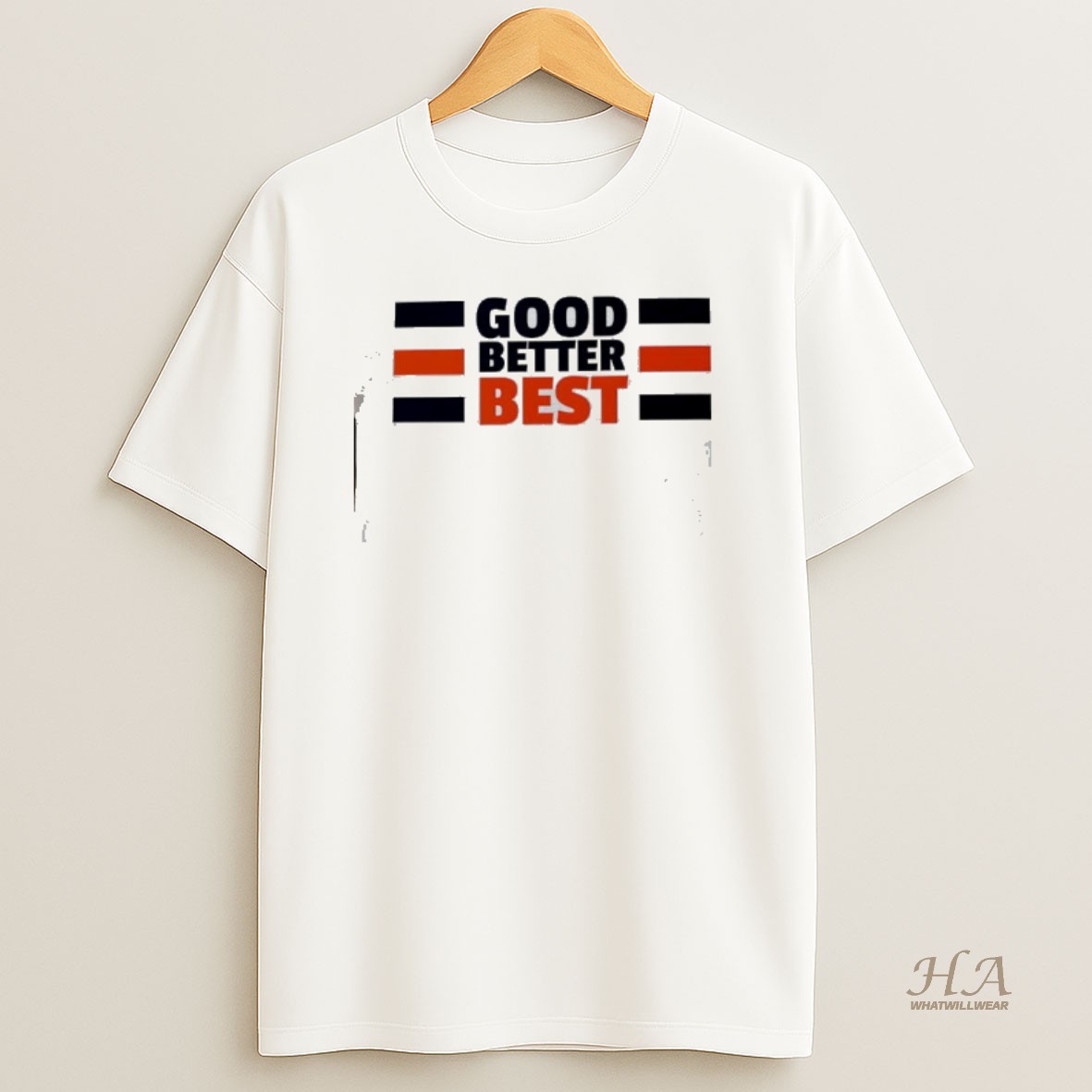 Official Chicago Bears Good Better Best Banner T Shirt