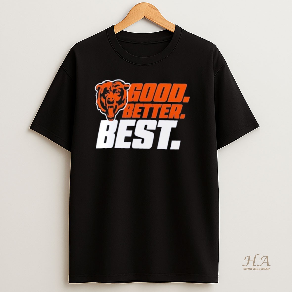 Official Chicago Bears Good Better Best T Shirt