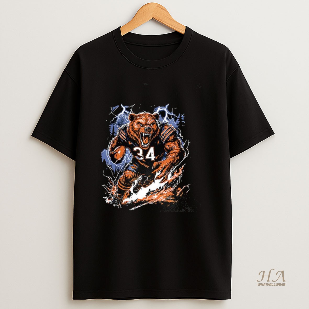 Official Chicago Bears Football Staley Da Bear Windy City Beast Mascot Shirt