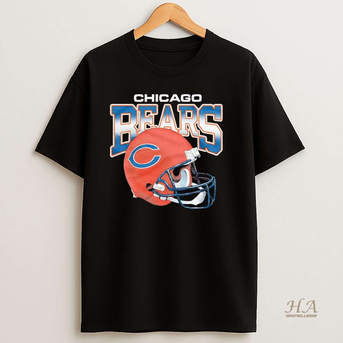 Official Chicago Bears Gradient Helmet Shirt