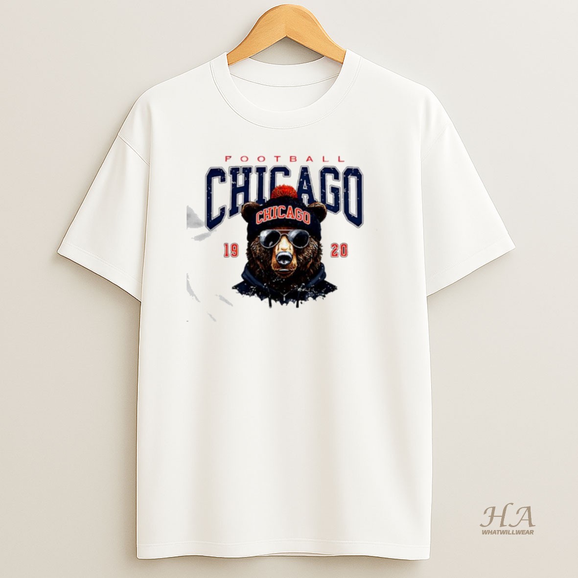 Official Chicago Football Vintage Chicago Bears 1920 Graphic T Shirt