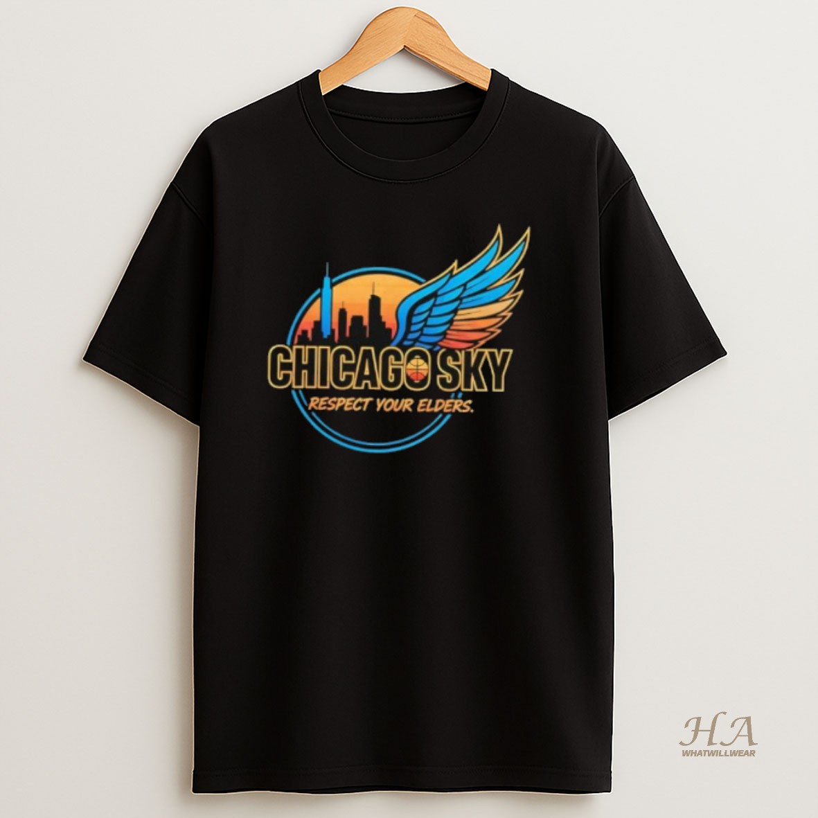 Official Chicago Sky Respect Your Elders T Shirt
