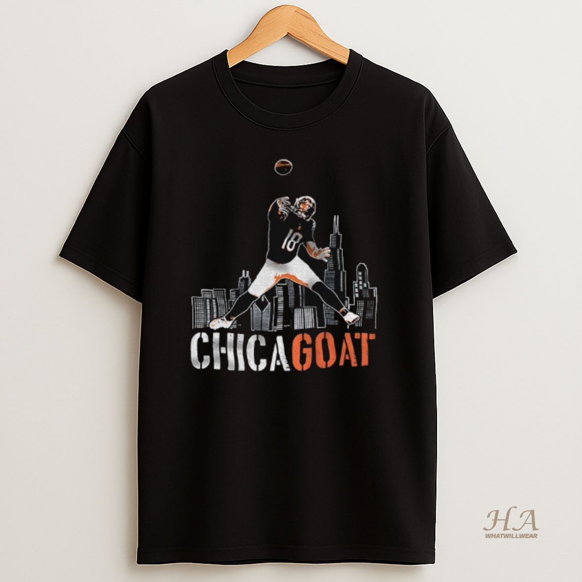 Official Chicagoat Caleb Williams Chicago Bears Football City Skyline Nfl 2025 T Shirt