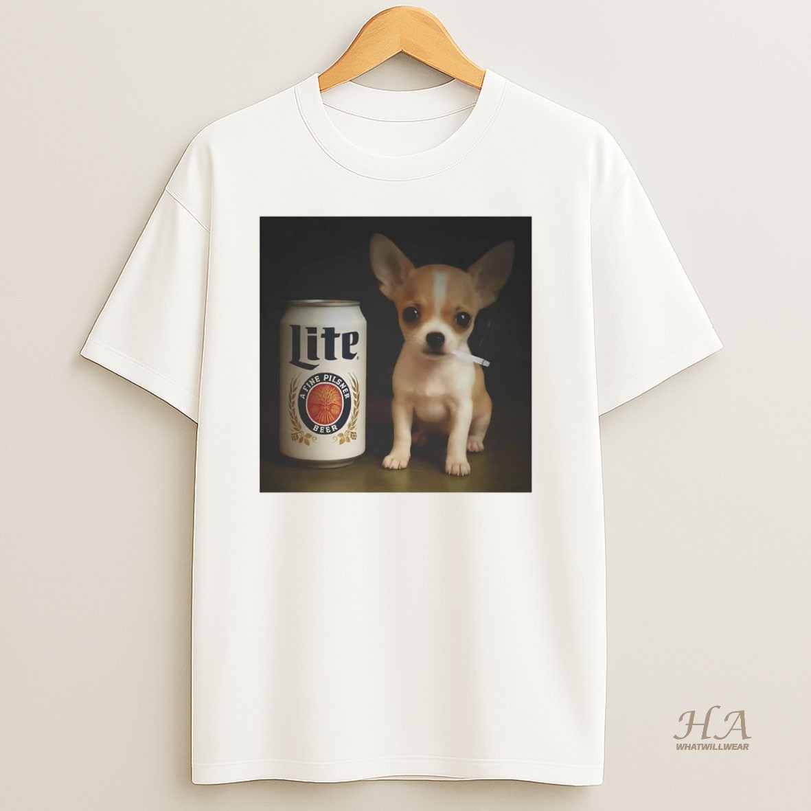 Official Chihuahua Miller Lite Beer I Got That Dog In Me Shirt