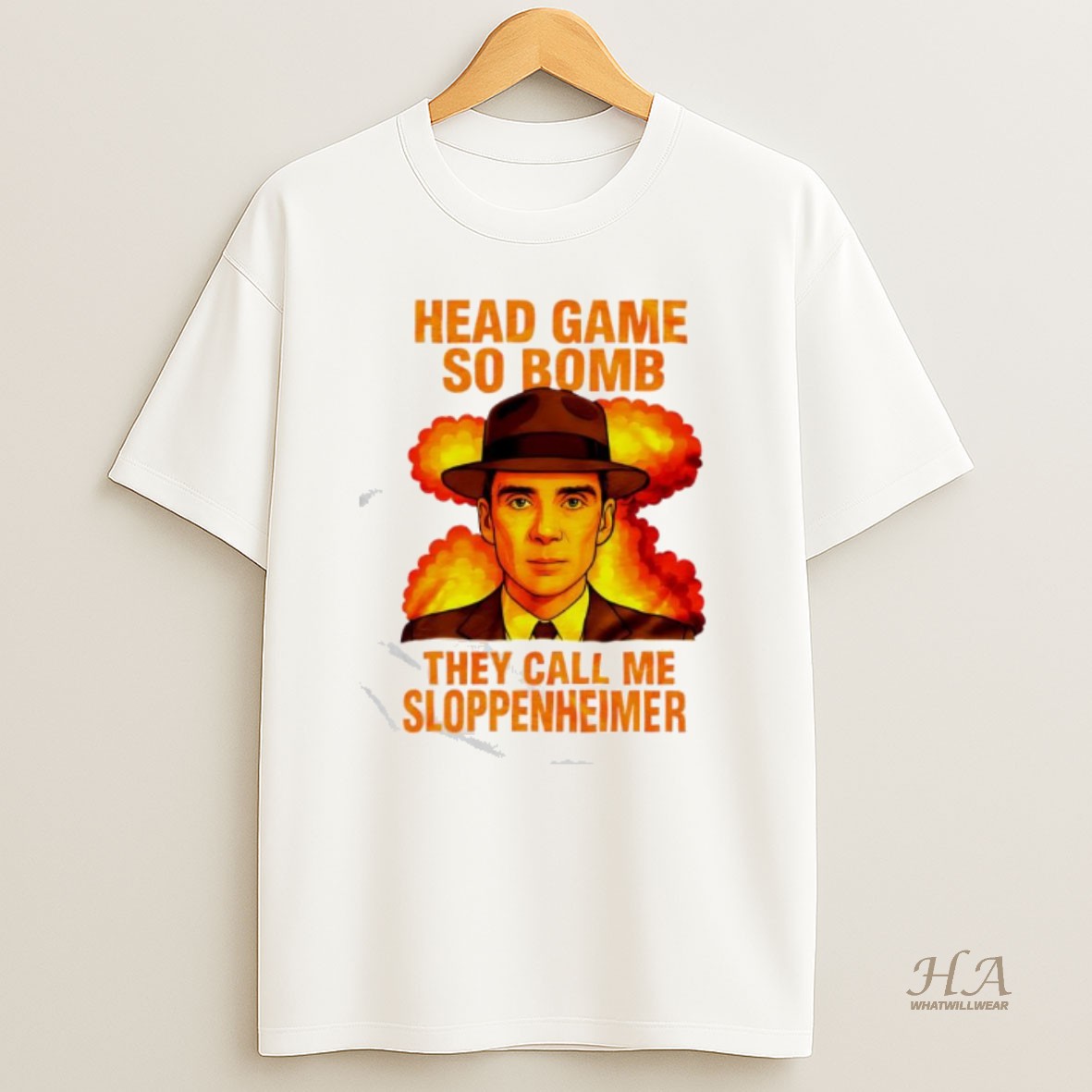Official Cillian Murphy Head Game So Bomb They Call Me Sloppenheimer T Shirt