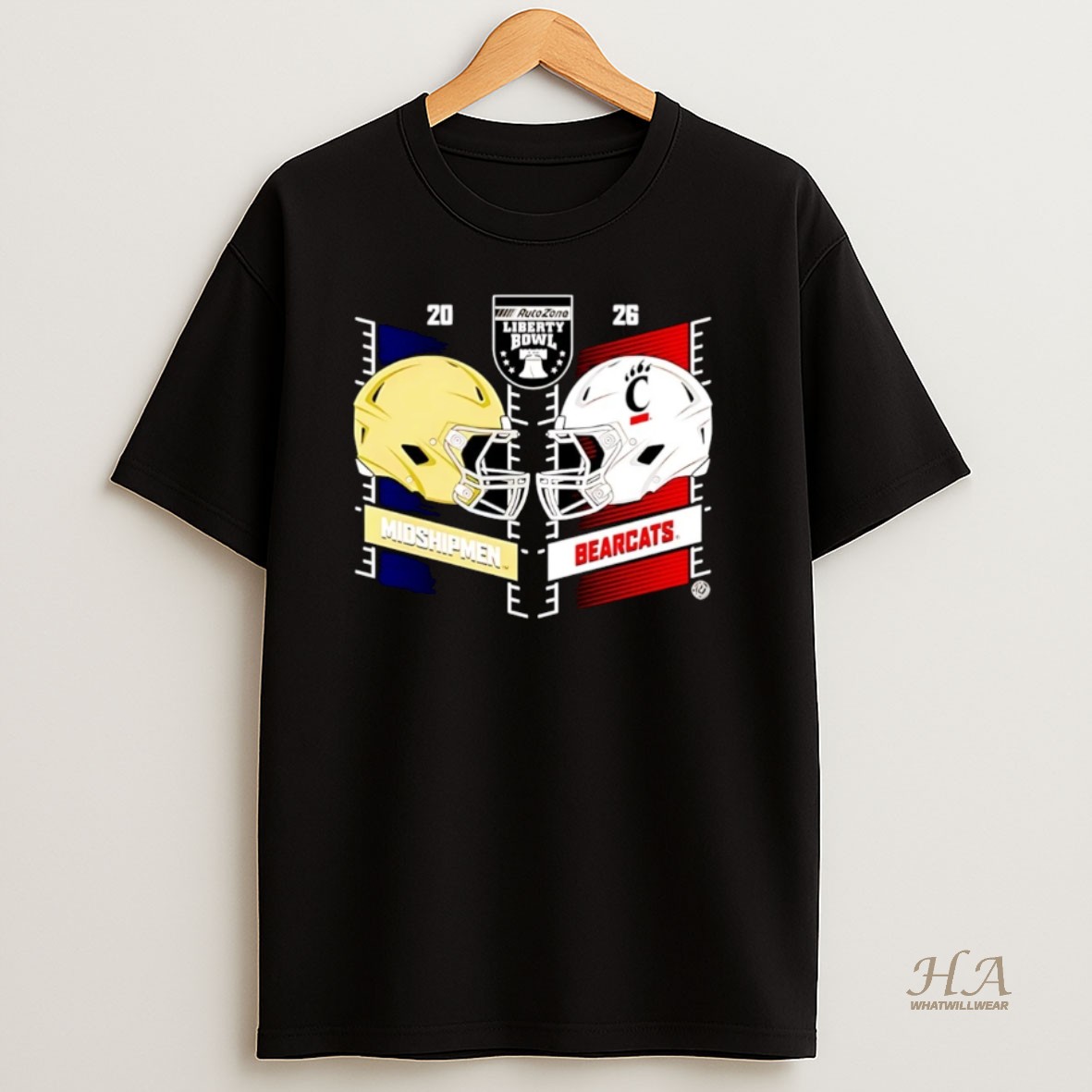Official Cincinnati Bearcats Vs Bearcats 2025 Liberty Bowl Head To Head Christmas T Shirt