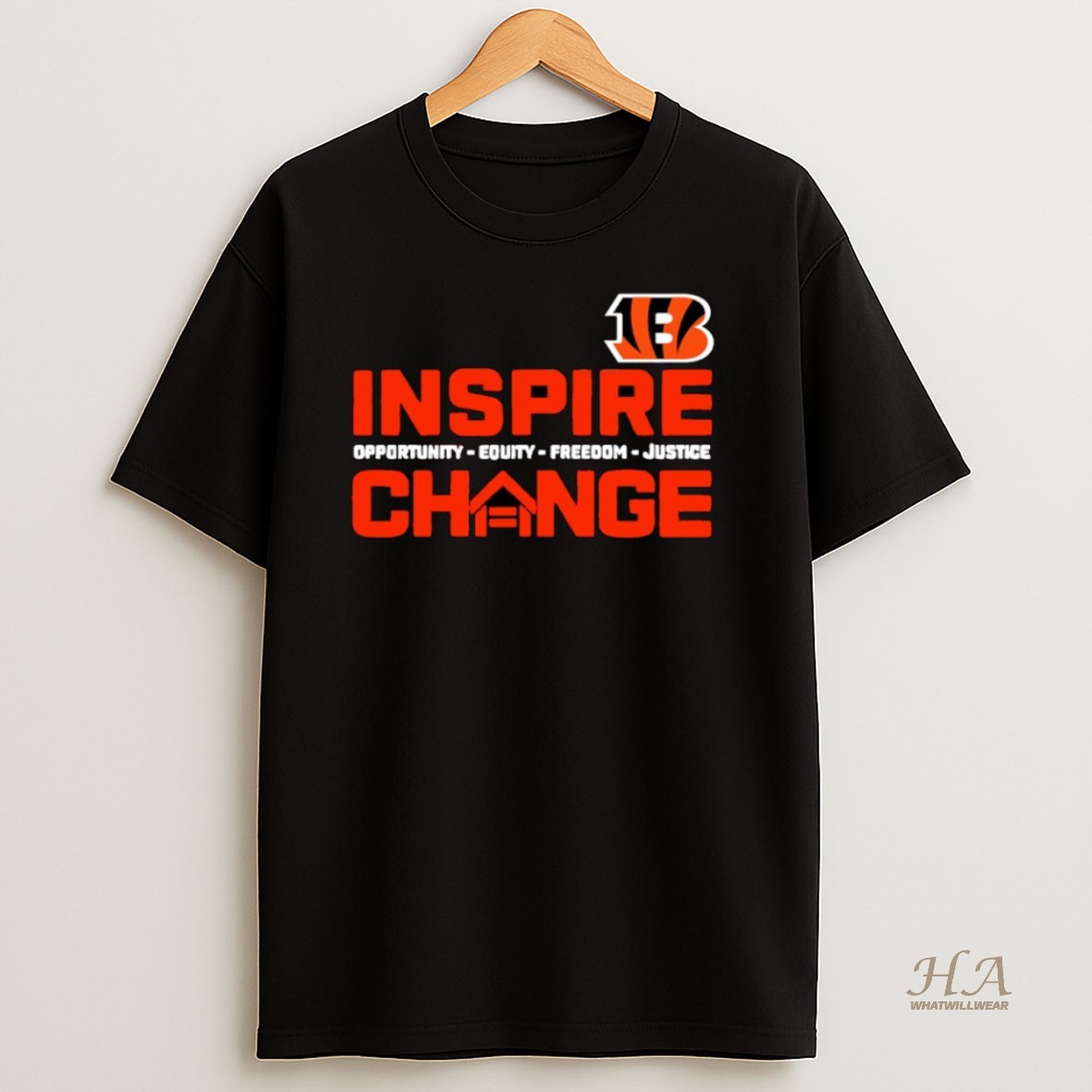 Official Cincinnati Bengals 2025 26 Inspire Change Freedom Justice T Shirt