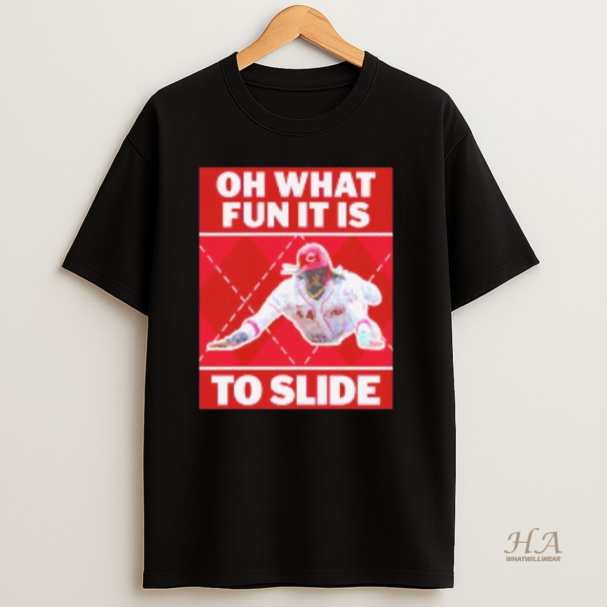 Official Cincinnati Reds Elly De La Cruz Oh What Fun It Is To Slide Christmas Ugly T Shirt
